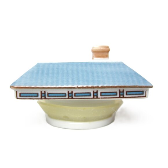 Original Lenox Spice Village Sage TOP ONLY Spice Jar Lid Cottage House Ceramic - Picture 4 of 6